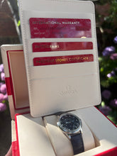 Load image into Gallery viewer, Omega Blue Dial Diamond Dress Watch – Complete Set | Box & Papers