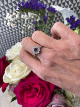Load image into Gallery viewer, Ruby and Diamond Ring Set in 18ct White Gold