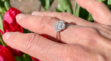 Load image into Gallery viewer, Clover Diamond Ring in 18ct White Gold