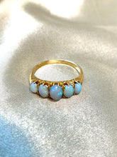 Load image into Gallery viewer, Five Stone Opal Ring in 18ct Yellow Gold
