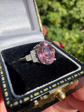 Load image into Gallery viewer, Pink Tourmaline & Diamond Ring in Platinum