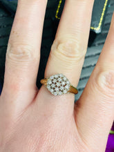 Load image into Gallery viewer, Diamond Cluster Ring Set in 9ct Yellow Gold