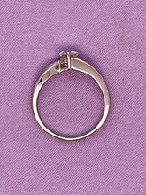 Load image into Gallery viewer, Solitaire Diamond Ring with Diamond Shoulders in 18ct White Gold