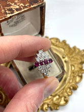 Load image into Gallery viewer, Stunning Ruby and Diamond Ring Set in 18ct Yellow Gold