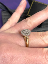 Load image into Gallery viewer, Diamond Cluster Ring Set in 9ct Yellow Gold