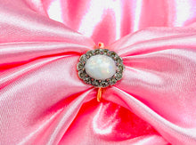 Load image into Gallery viewer, White Opal and Diamond Ring in 18ct Yellow Gold and Platinum