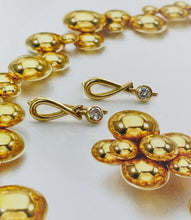 Load image into Gallery viewer, Diamond Earrings Set in 18ct Yellow Gold