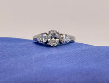 Load image into Gallery viewer, Trilogy Diamond Ring in 18ct White Gold