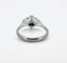Load image into Gallery viewer, Boat Shape Diamond Cluster Ring in 18ct White Gold