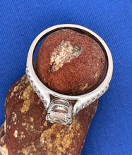 Load image into Gallery viewer, Square Cut Solitaire Diamond Ring in Platinum