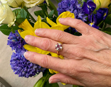 Load image into Gallery viewer, Ruby and Diamond Ring in 18ct Yellow Gold