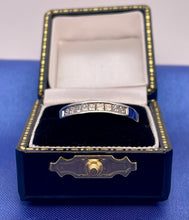 Load image into Gallery viewer, Half Eternity Princess Cut Diamond Ring in 18ct White Gold