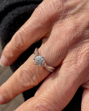 Load image into Gallery viewer, Bypass Diamond Ring in 18ct White Gold