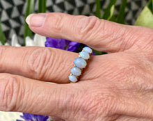 Load image into Gallery viewer, Five Stone Opal Ring in 18ct Yellow Gold