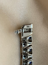 Load image into Gallery viewer, Exceptional and Unique Blue Sapphire and Diamond Bracelet Set in 18ct White Gold