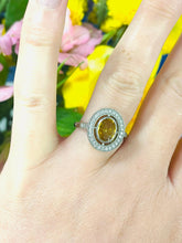 Load image into Gallery viewer, Yellow Sapphire and Diamond Ring Set in Platinum