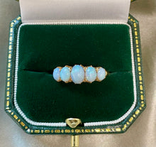 Load image into Gallery viewer, Five Stone Opal Ring in 18ct Yellow Gold