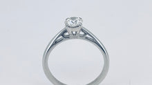 Load image into Gallery viewer, Solitaire Diamond Ring in 18ct White Gold