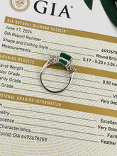 Load image into Gallery viewer, Stunning Emerald and Diamond Ring