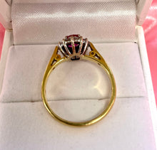 Load image into Gallery viewer, Superb Ruby and Diamond Ring Set in 18ct Yellow Gold