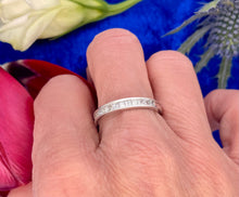 Load image into Gallery viewer, Half Eternity Princess Cut Diamond Ring in 18ct White Gold