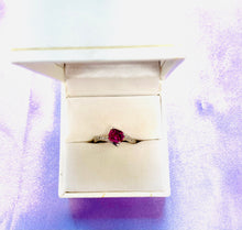 Load image into Gallery viewer, Hot Fiery Pink Sapphire in White Gold