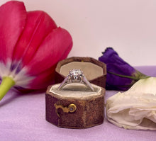 Load image into Gallery viewer, Solitaire Diamond Ring in 18ct White Gold