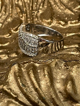 Load image into Gallery viewer, Champagne and White Diamond Ring in 14ct White Gold