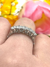 Load image into Gallery viewer, 5 Stone Diamond Ring Set in Platinum