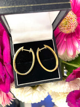 Load image into Gallery viewer, Diamond Hoops