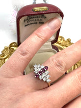 Load image into Gallery viewer, Stunning Ruby and Diamond Ring Set in 18ct Yellow Gold