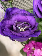 Load image into Gallery viewer, Solitaire Diamond Ring in 9ct White Gold