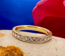 Load image into Gallery viewer, Half Eternity Diamond Ring in 18ct Yellow Gold