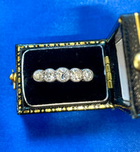 Load image into Gallery viewer, Edwardian Old Cut Diamonds 5 Stone Ring in 18ct Yellow Gold and Platinum