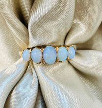 Load image into Gallery viewer, Five Stone Opal Ring in 18ct Yellow Gold