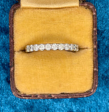 Load image into Gallery viewer, Half Eternity Diamond Ring in Platinum