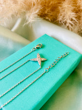 Load image into Gallery viewer, Silver Crossover Fixed Pendant & Chain