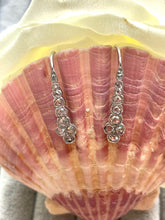Load image into Gallery viewer, Beautiful Diamond Drop Earrings Set in Platinum