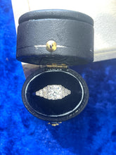 Load image into Gallery viewer, Art Deco Inspired Solitaire Ring