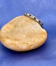 Load image into Gallery viewer, Full Eternity Ring with Blue Sapphires and Diamonds in Platinum