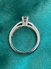 Load image into Gallery viewer, Solitaire Diamond Ring in 9ct White Gold