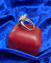 Load image into Gallery viewer, Ruby and Diamond Ring Set in 18ct White Gold