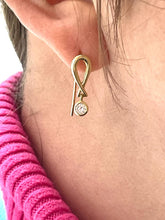 Load image into Gallery viewer, Diamond Earrings Set in 18ct Yellow Gold
