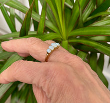 Load image into Gallery viewer, Five Stone Opal Ring in 18ct Yellow Gold