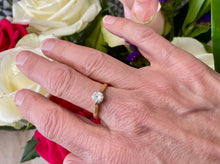 Load image into Gallery viewer, Solitaire Diamond Ring in 18ct Yellow Gold and Platinum