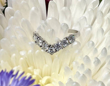 Load image into Gallery viewer, Wishbone Diamond Ring in 18ct White Gold