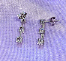 Load image into Gallery viewer, Diamond Drop Earrings in 18ct White Gold