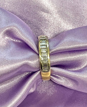 Load image into Gallery viewer, Half Eternity Diamond Baguette Ring in 18ct Yellow Gold