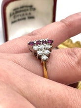 Load image into Gallery viewer, Stunning Ruby and Diamond Ring Set in 18ct Yellow Gold