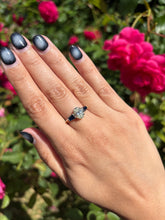 Load image into Gallery viewer, 1.54ct Oval Diamond Ring with Sapphire Accents
